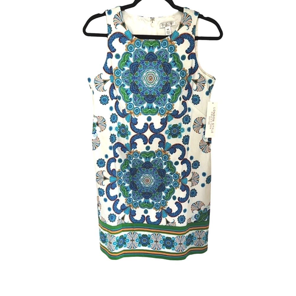 London Style Maggie London Sleeveless Midi Dress. Size 10p